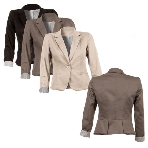 Business blazer aus baumwolle - blazer,