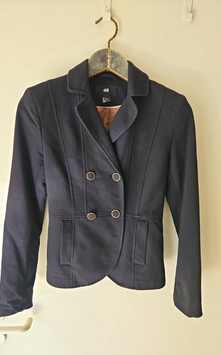 Damen blazer 34 schwarz - h&m, gr