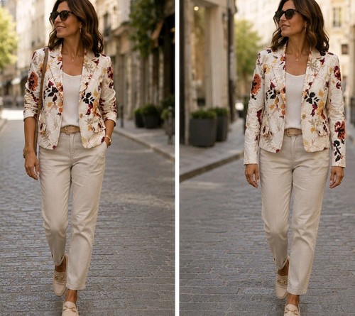 Blazer sommer floral - blazer, leicht