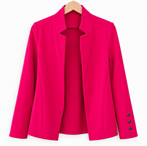 Damen blazer pink - blazer, langarm