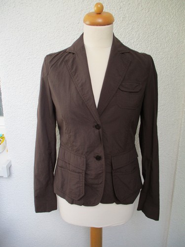 Damenjacke blazer dunkelbraun - damenjacke,