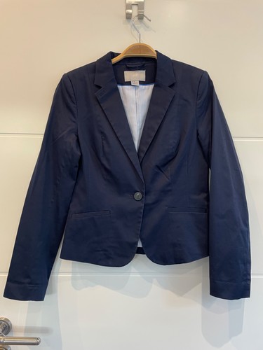 Blauer blazer baumwolle - h&m,